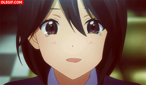 GIF: Chica anime llorando (Gif #1046)