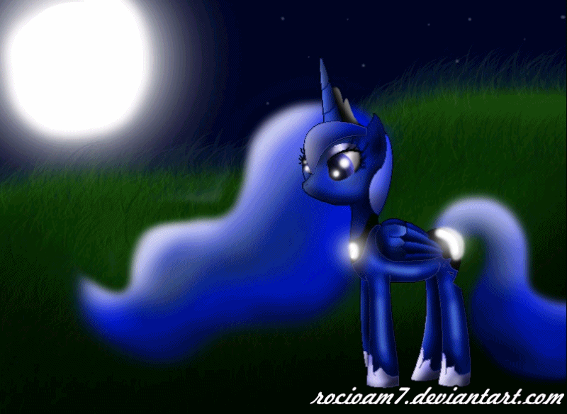 GIF Princess Luna by rocioam7 on DeviantArt