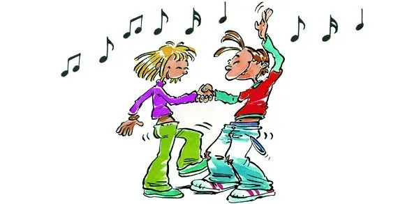 Dibujo niños bailando - Imagui