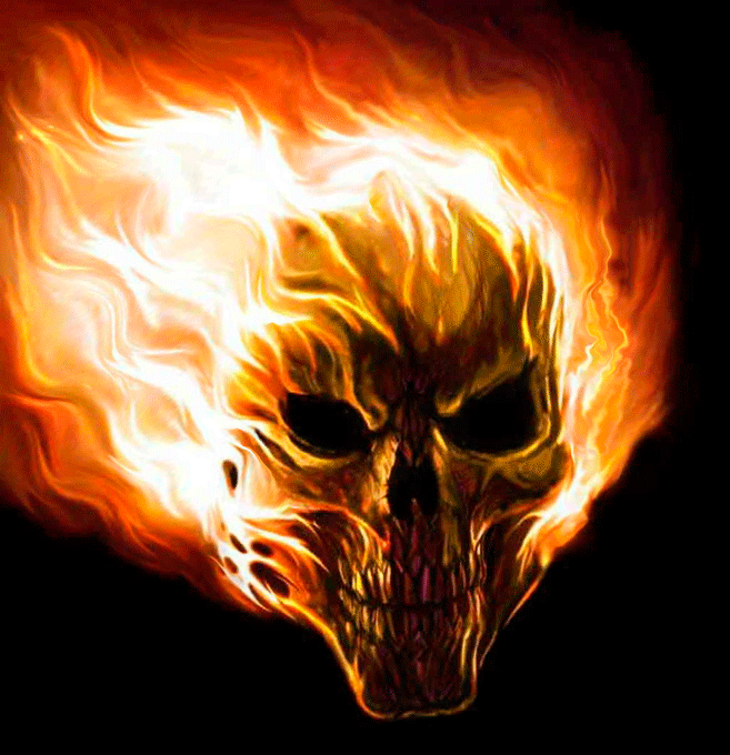Imagenes de calaveras con fuego para fondo d pantalla - Imagui
