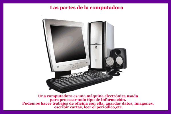 Computadora y sus partes animada - Imagui