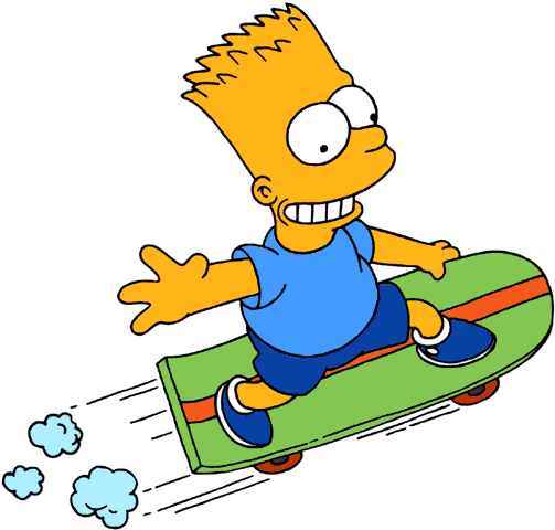 Gifs de bart Simpson con eskey - Imagui