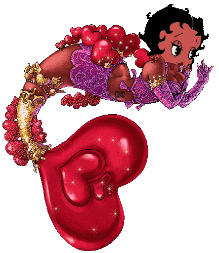 Todo enamorados: betty boop con ordeandor amor internet