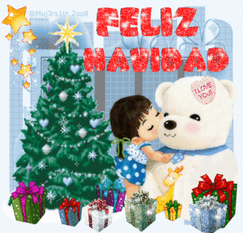 Gifs Feliz navidad con brillos | Divertidas de Navidad