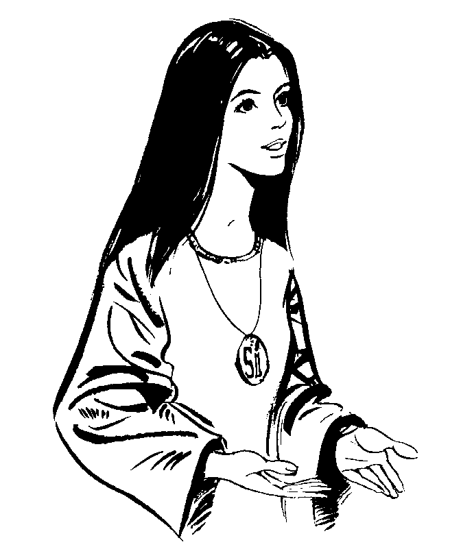 Virgen de María Auxiliadora para colorear - Imagui