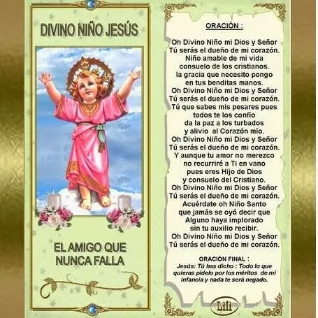 BLOG CATÓLICO GOTITAS ESPIRITUALES: DIVINO NIÑO JESUS - ORACIONES