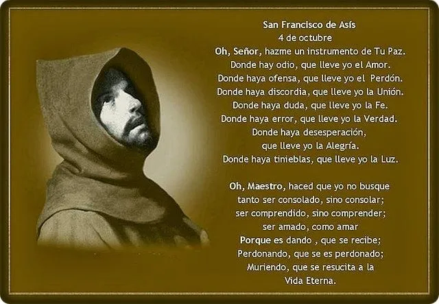 Gifs y Fondos PazenlaTormenta: ORACIONES A SAN FRANCISCO DE ASÍS