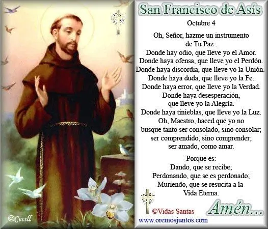 Gifs y Fondos PazenlaTormenta: SAN FRANCISCO DE ASIS