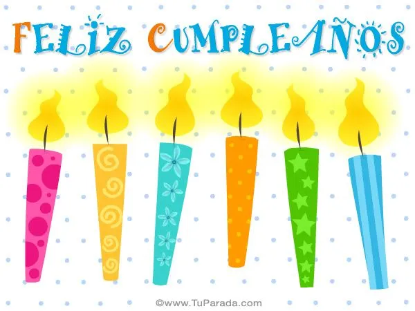 Gifs de imágenes diversas: Velas para cumpleaños