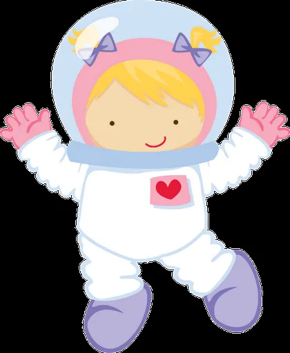GIFS : IMÁGENES DE NIÑO Y NIÑA ASTRONAUTAS