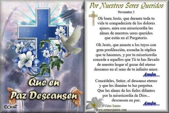 Gifs de oraciones: Oraciones por los fieles difuntos Gifs de oraciones: Oraciones por los fieles difuntos