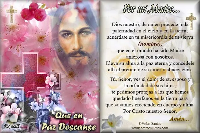 Gifs de oraciones: Oraciones por los fieles difuntos