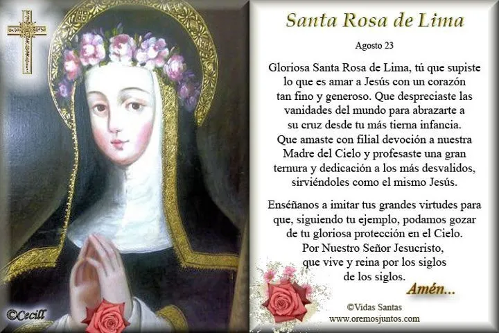 Gifs de oraciones: Oraciones a Santa Rosa de Lima Gifs de oraciones: Oraciones a Santa Rosa de Lima