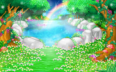 Gifs de paisajes con Arco Iris.