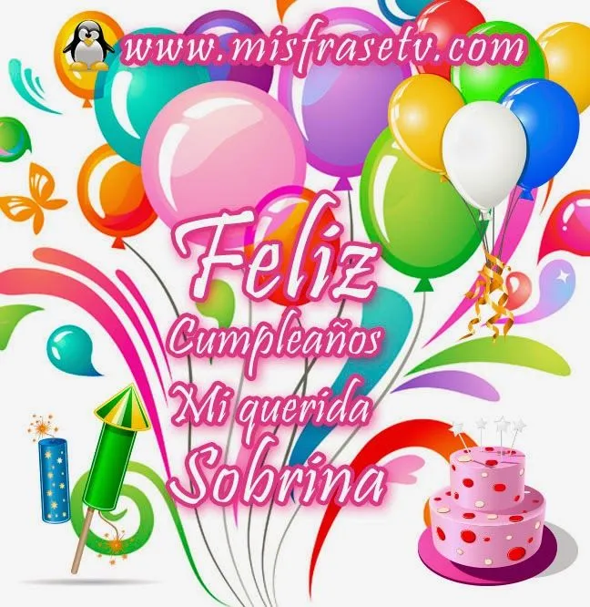 gifs de saludos y mas: Feliz cumpleaños sobrina-sobrino