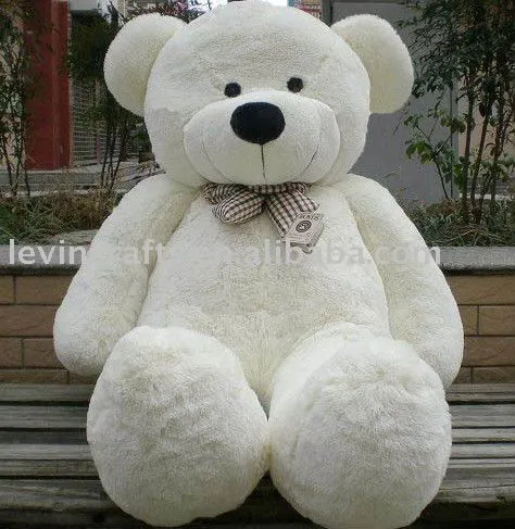 Gigante blanco del oso de peluche de la felpa 120 cm Pretty gran ...