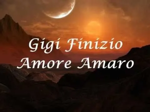Gigi Finizio-Amore Amaro (+ Testo) - YouTube Gigi Finizio-Amore Amaro (+ Testo) - YouTube