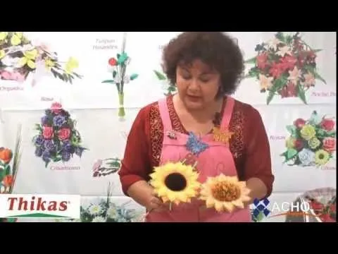 GIRASOLES HECHOS CON FOAMY O GOMA EVA