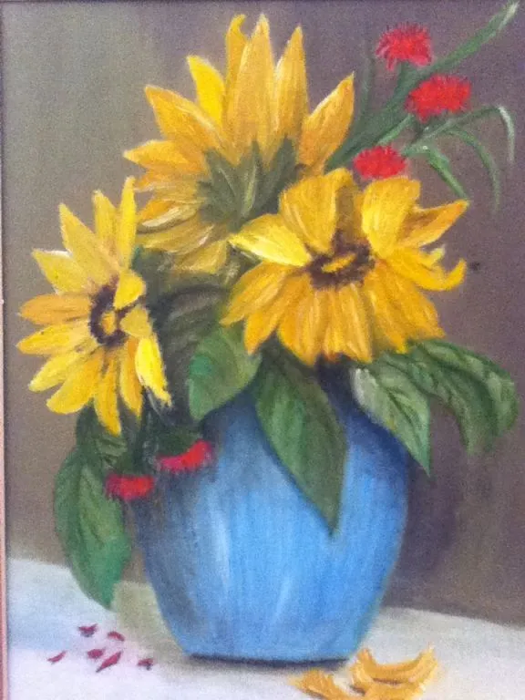 girasoles marchitos Lina Arango - Artelista.com