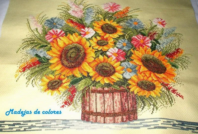 girasoles en punto de cruz | facilisimo.com girasoles en punto de cruz | facilisimo.com