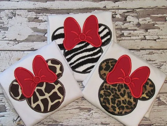 Girls Personalized Animal Print Minnie Mouse Disney Animal Kingdom ...