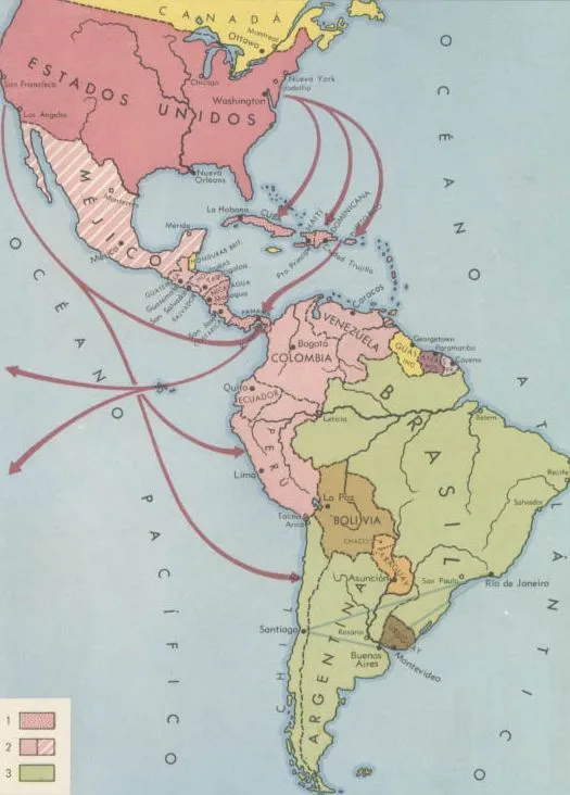 PAIS GLOBAL - MAPAS - HISPANOAMÉRICA EN EL SIGLO XX PAIS GLOBAL - MAPAS - HISPANOAMÉRICA EN EL SIGLO XX