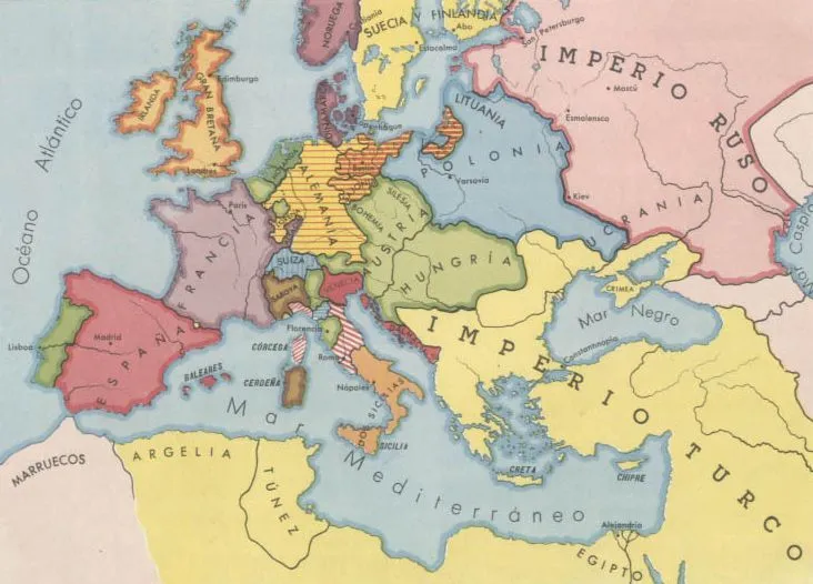PAIS GLOBAL - MAPAS - EUROPA A MEDIADOS DEL SIGLO XVIII PAIS GLOBAL - MAPAS - EUROPA A MEDIADOS DEL SIGLO XVIII