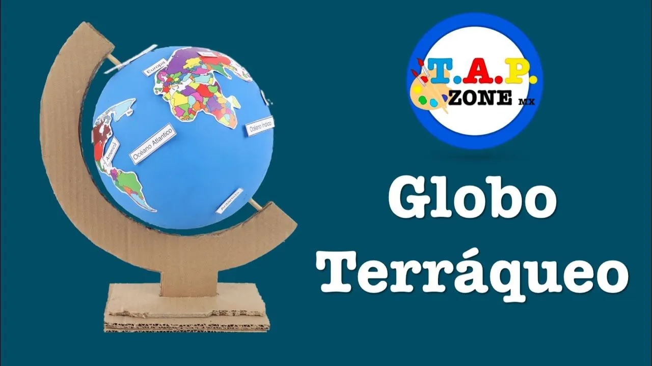 Como hacer un Globlo Terraqueo con reciclaje - TAP ZONE Mx - YouTube Como hacer un Globlo Terraqueo con reciclaje - TAP ZONE Mx - YouTube