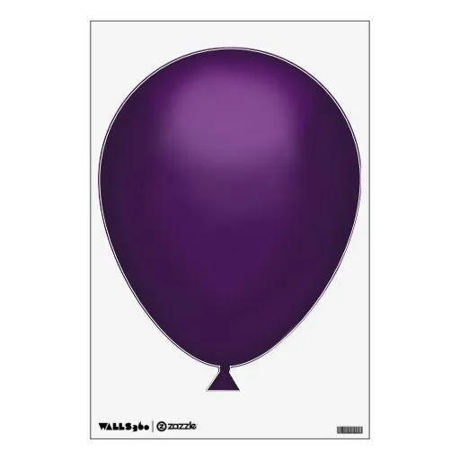 Globo de color morado oscuro | Zazzle