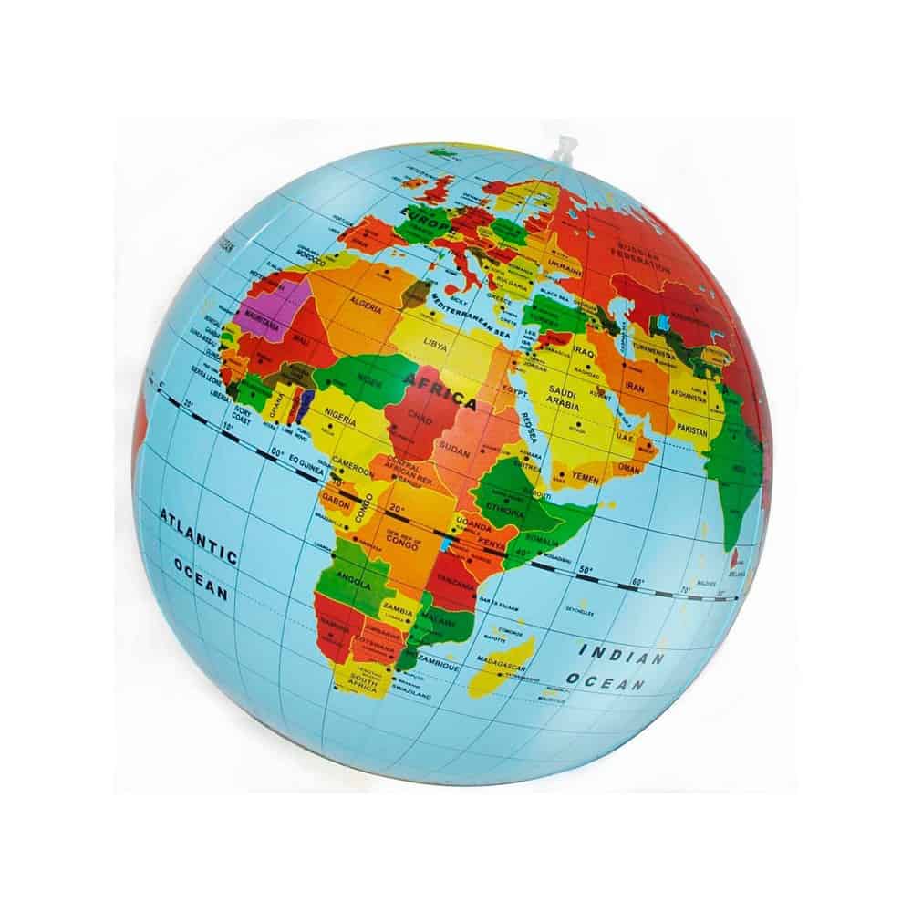 Globo del Mundo Hinchable 50 cm - Bolas del Mundo y Mapas - Goya Virtual Globo del Mundo Hinchable 50 cm - Bolas del Mundo y Mapas - Goya Virtual