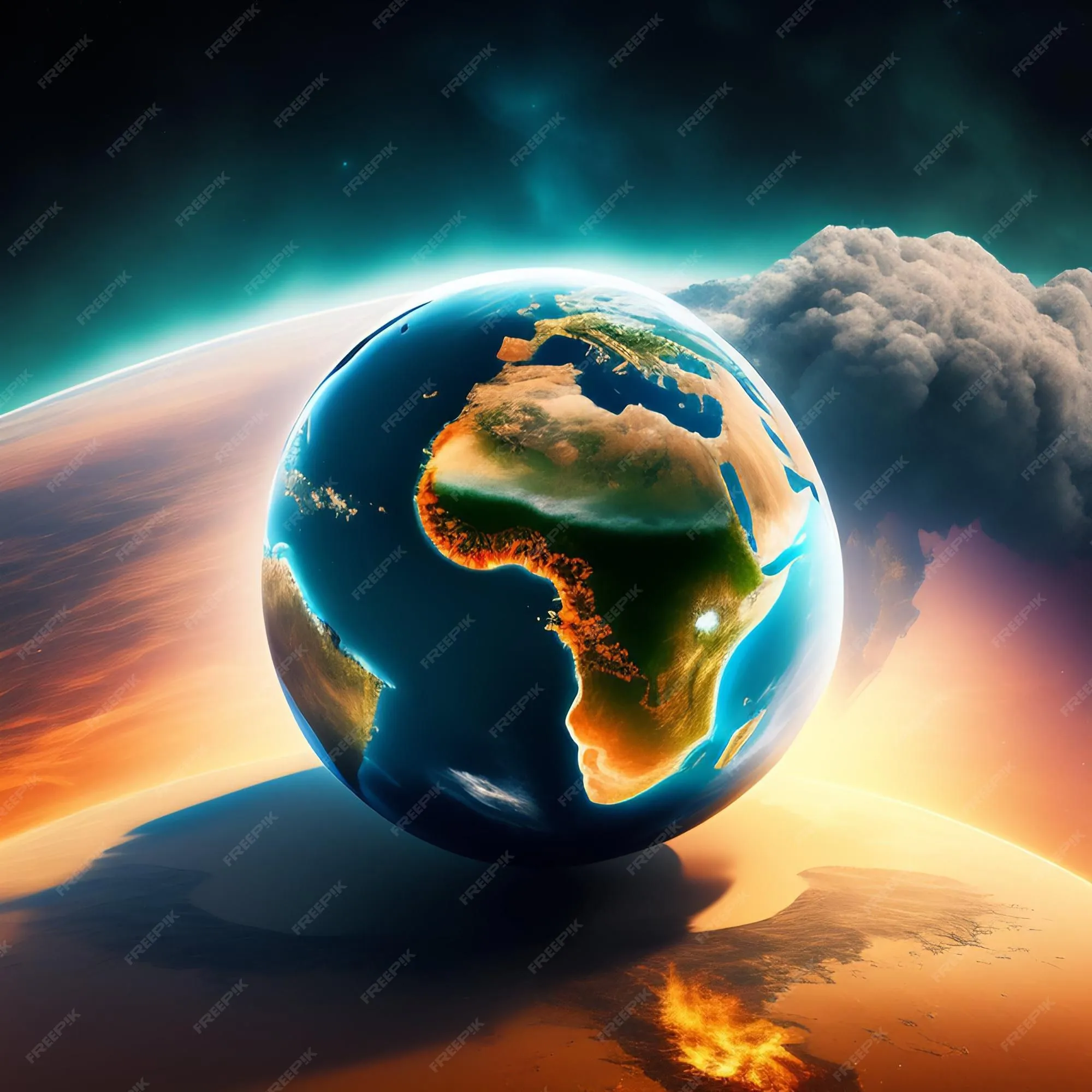 Un globo terráqueo con el continente de áfrica en él | Foto Premium Un globo terráqueo con el continente de áfrica en él | Foto Premium