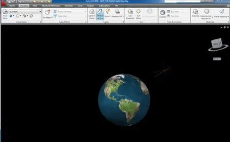 Globo terráqueo en un dwg - Geofumadas