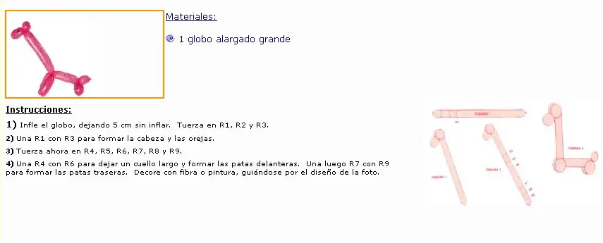 Globoflexia Jirafa - Manualidades Infantiles Globoflexia Jirafa - Manualidades Infantiles