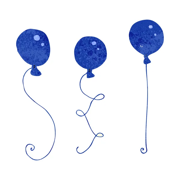 Los globos azules de dibujos animados — Vector stock ... Los globos azules de dibujos animados — Vector stock ...