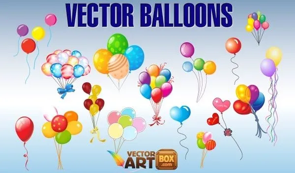 Globos Clip Art Vector misceláneos - vectores gratis para su ...