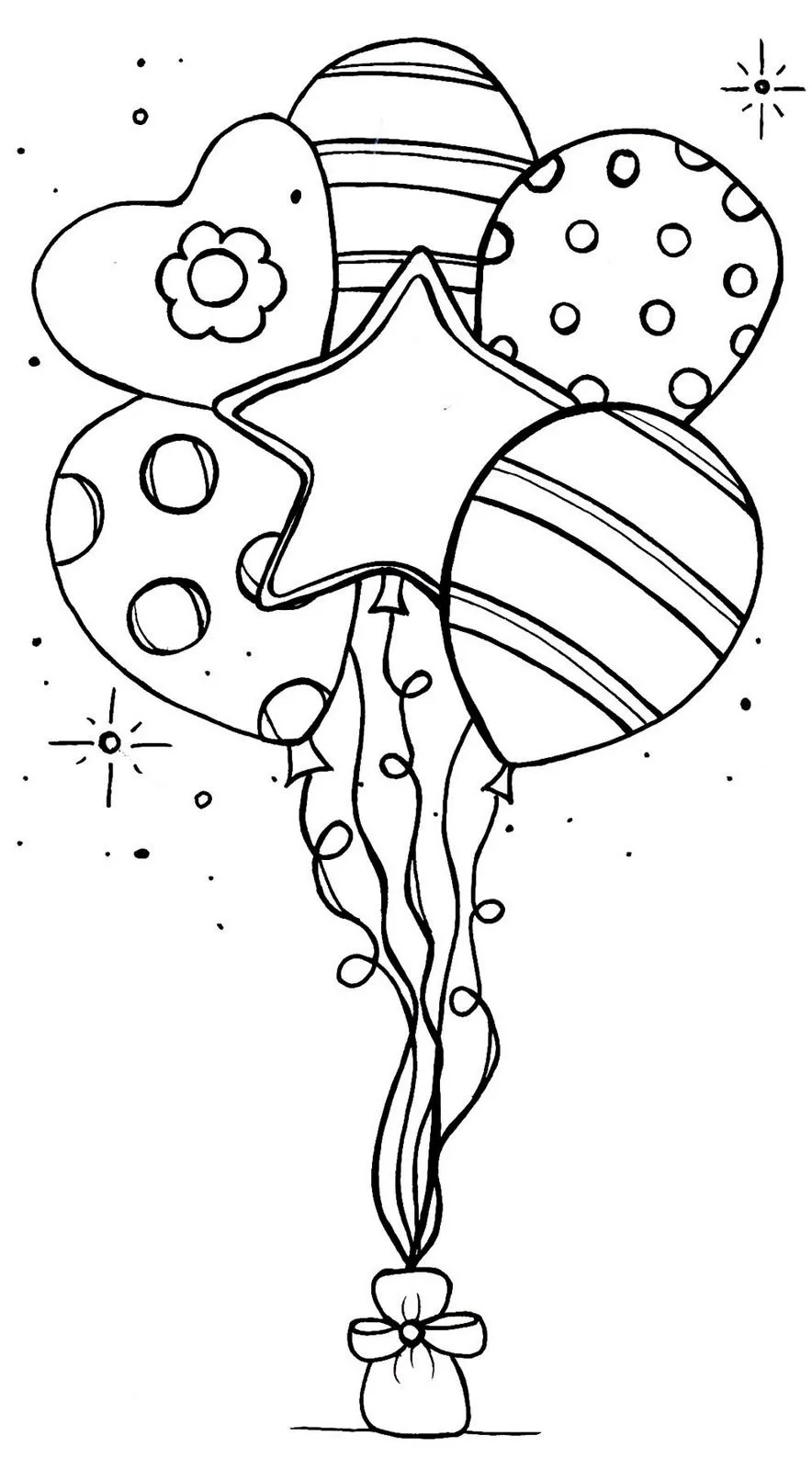 Globos para colorear