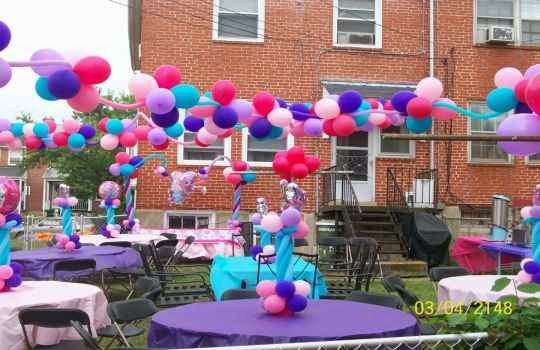 Uso de globos en la decoración para una fiesta de cumpleaños ... Uso de globos en la decoración para una fiesta de cumpleaños ...