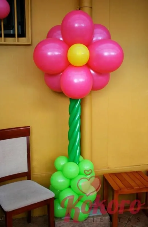 GLOBOS FLOR DECORACION FESTA CELEBRACION CUMPLEAÑOS NIÑOS INFANTIL ...