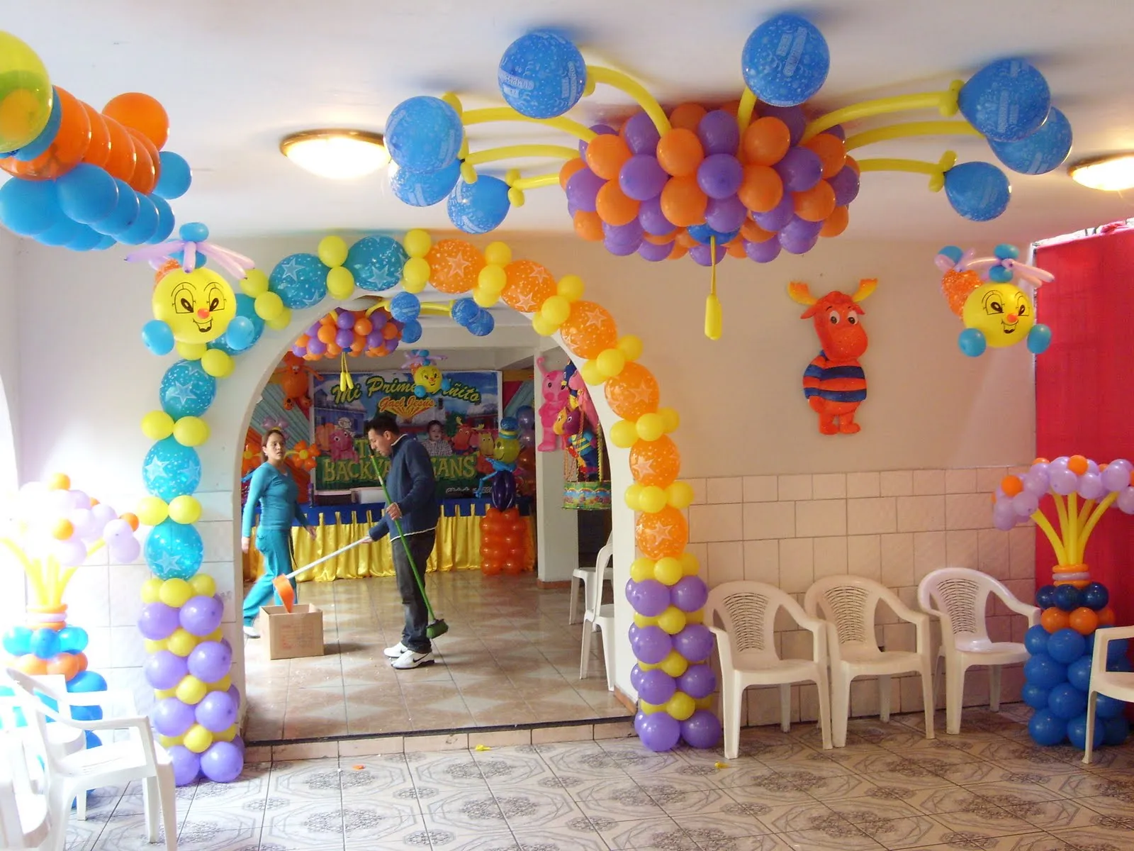 Globos katty: Decoración de Backyardigans