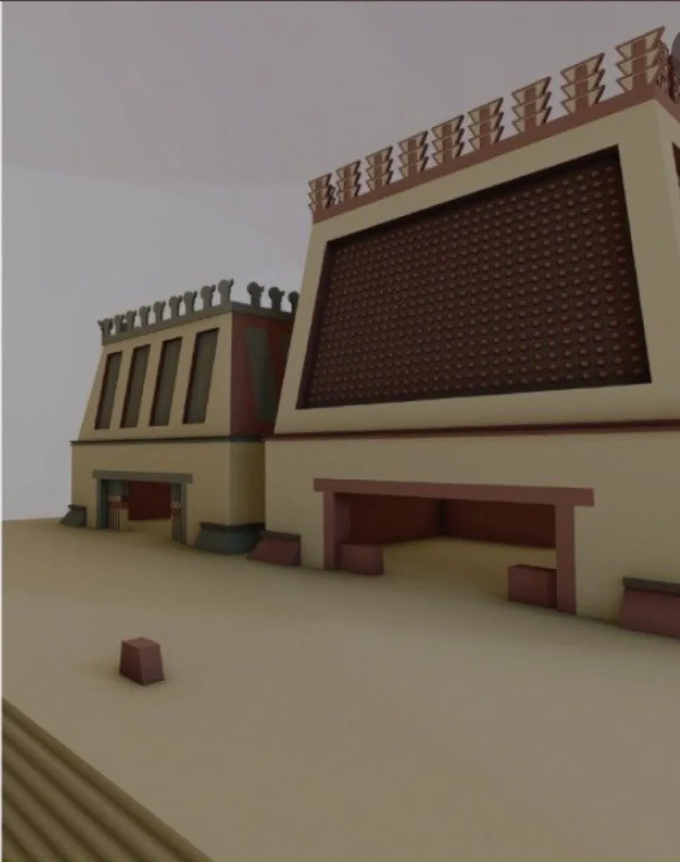 Gob CDMX prepara la maqueta monumental del Gran Teocalli en el Zócalo Gob CDMX prepara la maqueta monumental del Gran Teocalli en el Zócalo