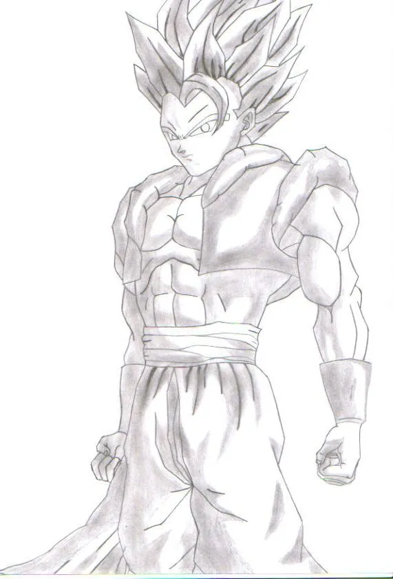 Dibujos para colorear de gogeta - Imagui