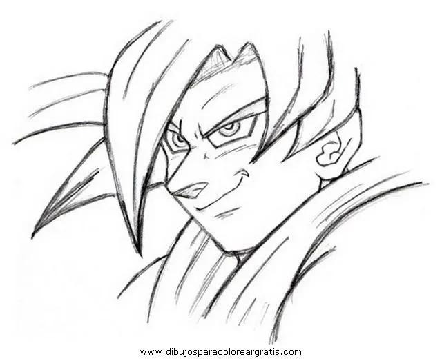 gogeta dibujo Colouring Pages