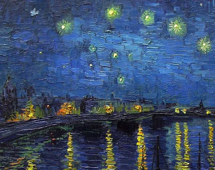 Van gogh noche estrellada HD - Imagui