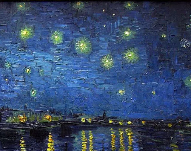 Van gogh noche estrellada HD - Imagui