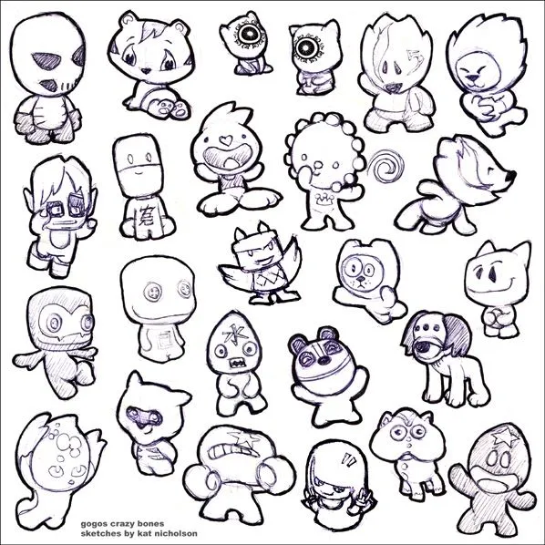 Gogos crazy bones coloring pages - Imagui