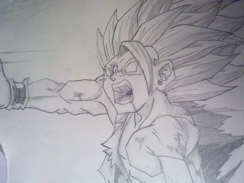 Dibujo a lapiz de gohan - Imagui