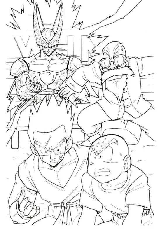 Goku ssj para colorear - Imagui