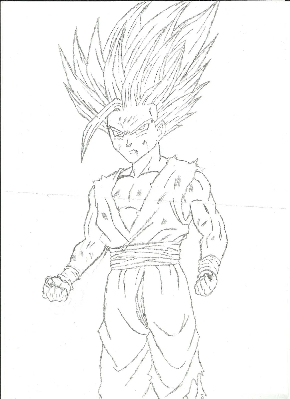 Gohan ssj2 para dibujar - Imagui