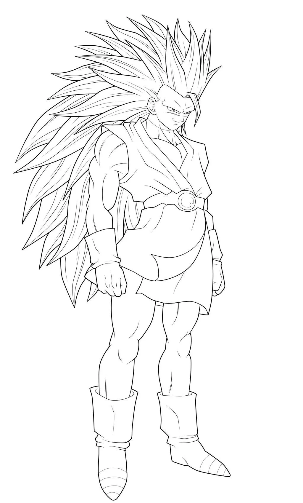 Gohan ssj3 para colorear - Imagui