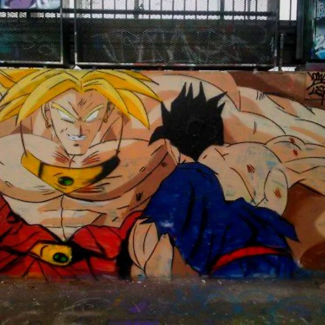 Gohan vs Broly graffiti | Graffiti & Street Art | Pinterest | Graffiti